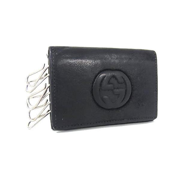 未使用品 GUCCI ６連キーケース　インターロッキング　GGシマレザーブラック 楽天市場】【展示未使用品】 グッチ GUCCI インターロッキング G