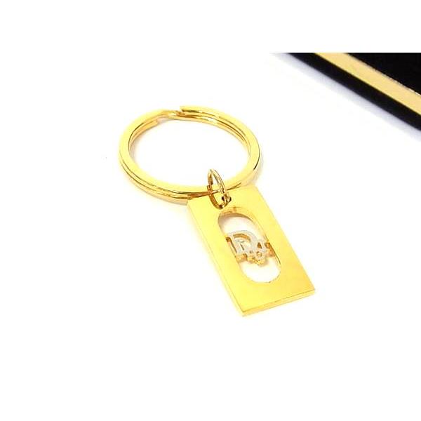Christian Diorの、キーホルダー、ゴールド Christian Dior □美品□ ChristianDior クリスチャンディオール