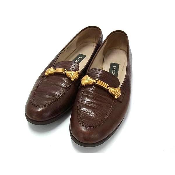 Bally BALLY バリー リザード型押し ローファー 表記サイズ 7 1