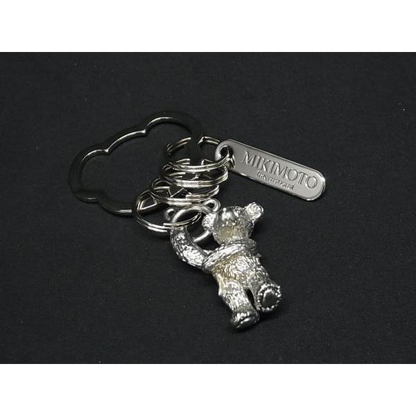 MIKIMOTO ミキモト ベアー くま 熊モチーフ キーリング