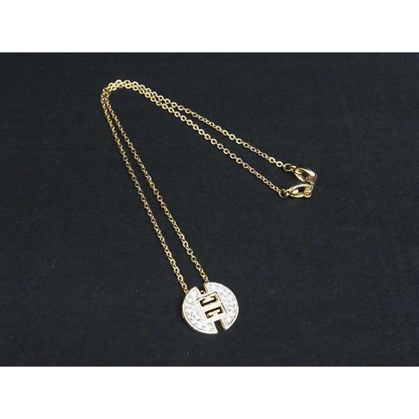 GIVENCHY ヴィンテージネックレス ゴールド×ラインストーン GIVENCHY □美品□ ジバンシィ ヴィンテージ ラインストーン