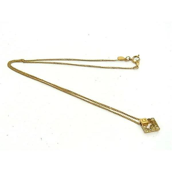 【GIVENCHY】ヴィンテージネックレス ゴールド×ラインストーン GIVENCHY □美品□ ジバンシィ ヴィンテージ ラインストーン