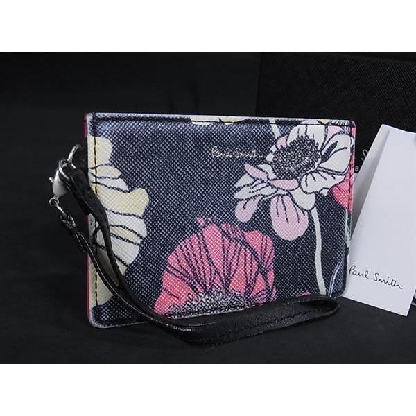 Paul Smith（ポール・スミス） レザー 花柄 カードケース カード入れ