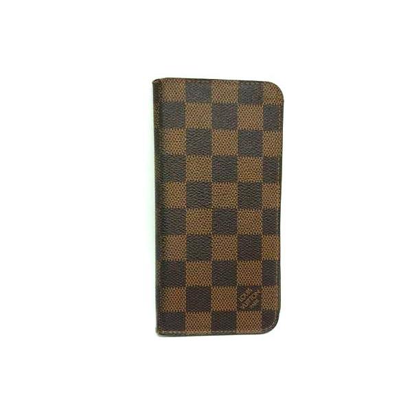 LOUIS VUITTON ルイヴィトン N63353 ダミエ フォリオ 手帳型 iPhone 7