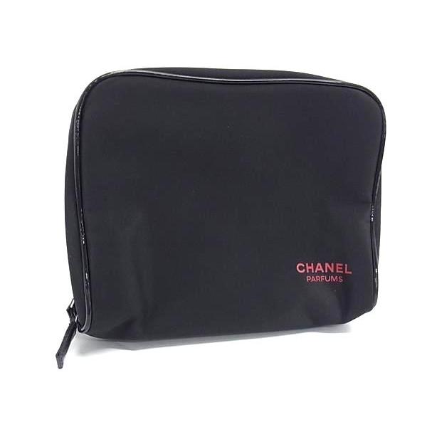 CHANEL ブラック ナイロン ポーチ CHANEL ブラック ナイロン ポーチ - メルカリ