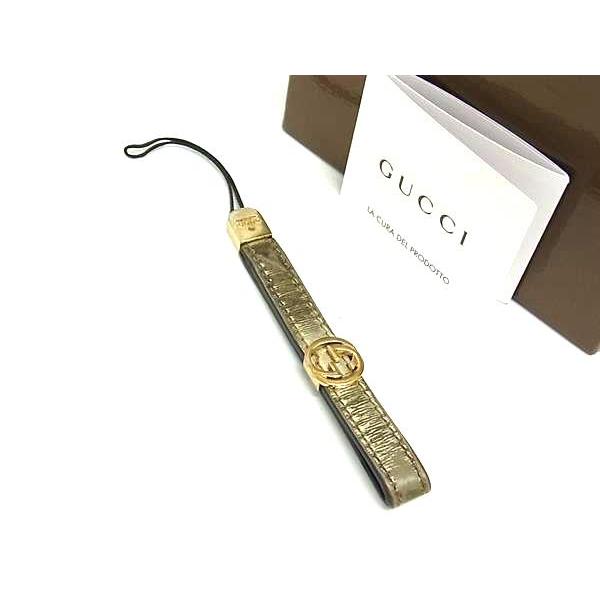 GUCCI グッチ インターロッキングG ストラップ キーホルダー