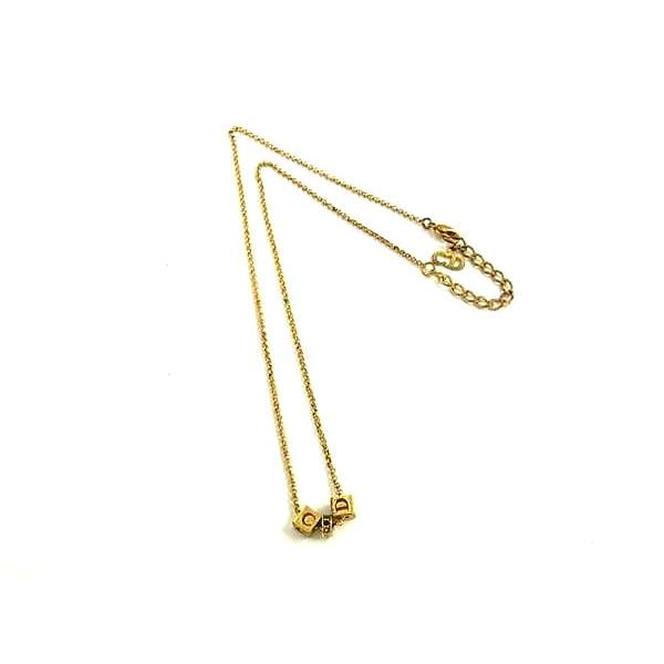 【美品・箱付き】Dior ヴィンテージ CDロゴ ネックレス＆イヤリング セット 美品・箱付き】Dior ヴィンテージ CDロゴ ネックレス