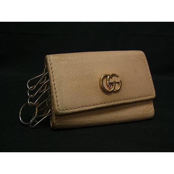 GUCCI（グッチ） 456118 GGマーモント レザー 6連 キーケース 鍵入れ