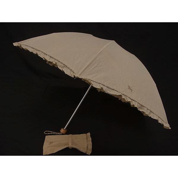 BURBERRY（バーバリー） フリル 2段折り 折りたたみ傘 折り畳み傘 高級