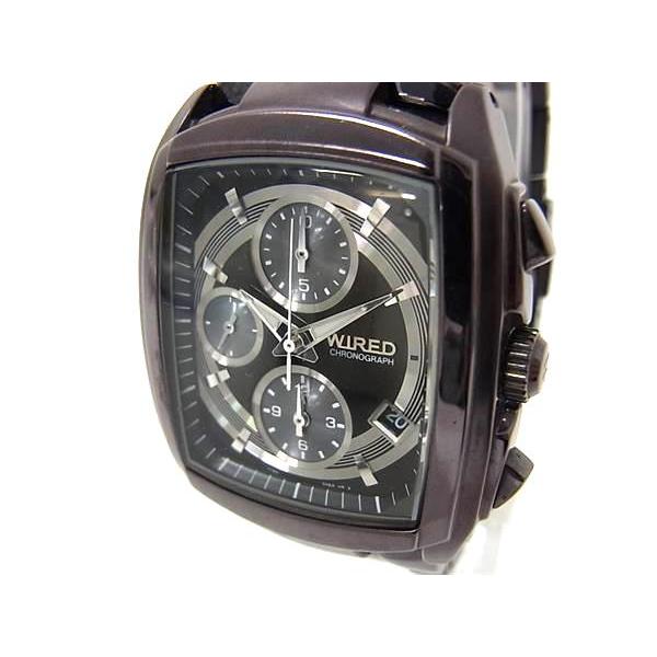 SEIKO □美品□ セイコー WIRED 7T92-0GC0 クロノグラフ SS