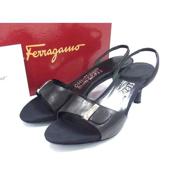 FERRAGAMO Salvatore Ferragamo フェラガモ レザー ヒール