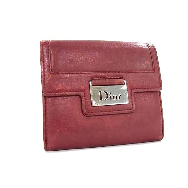 希少 Christian Dior ディオール チェーンウォレット ボルドー 希少 Christian Dior ディオール チェーンウォレット ボルドー