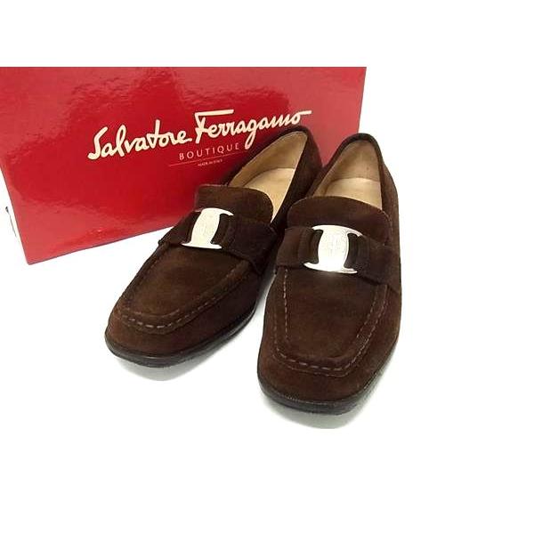 FERRAGAMO フェラガモ レディース スリッポン 6 1/2 23.5cm FERRAGAMO