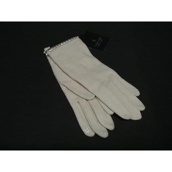 LANVIN（ランバン） □極美品□ ウール×ナイロン グローブ 手袋 防寒具