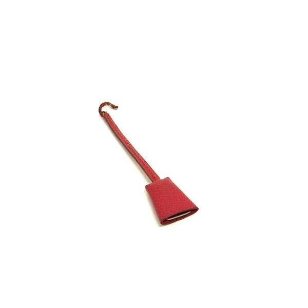 美品 HERMES エルメス ミニクロシェット チャーム　レザー HERMES エルメス ミニクロシェット レザー シルバー金具