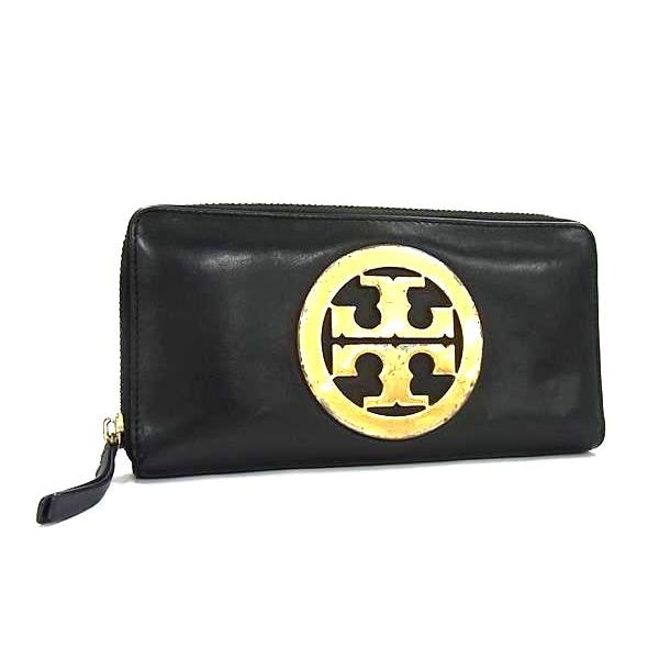 TORY BURCH（トリーバーチ） レザー ラウンドファスナー 長財布