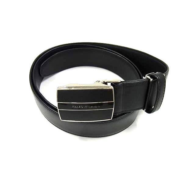 □美品□ TAKEO NISHIDA タケオ ニシダ レザー ベルト 紳士 メンズ