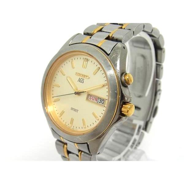 SEIKO セイコー 5M23-7A60 AGS スピリット SS 自動巻き 10気圧防水