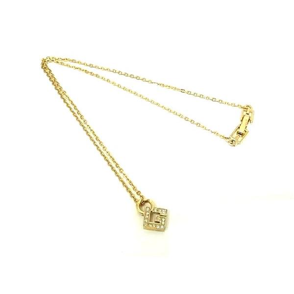 【GIVENCHY】ヴィンテージネックレス ゴールド×ラインストーン ジバンシィ GIVENCHY ビンテージ G ラインストーン ネックレス