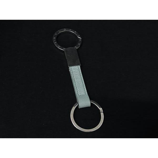 BVLGARI（ブルガリ） レザー キーリング ストラップ バッグチャーム