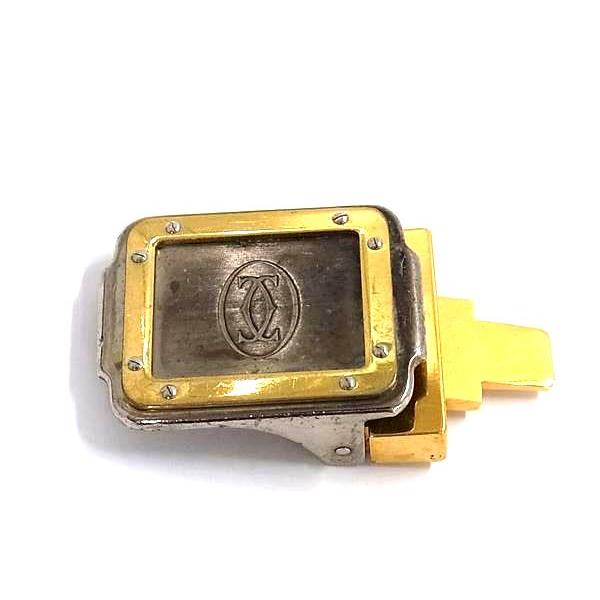 【Cartier】カルティエ 本革 レザーベルト ゴールドバックル メンズ Cartier（カルティエ） メンズ ベルト □ (80〜90cm) タンク アル