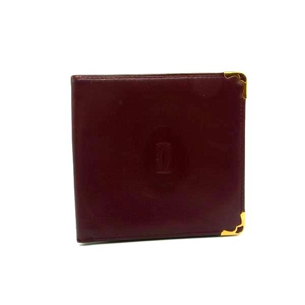 Cartier（カルティエ） マストライン レザー 二つ折り 財布 ウォレット