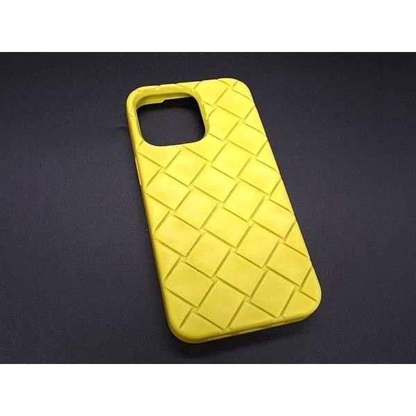 ボッテガヴェネタ iPhone 14pro スマホケース イエロー ラバー BOTTEGA