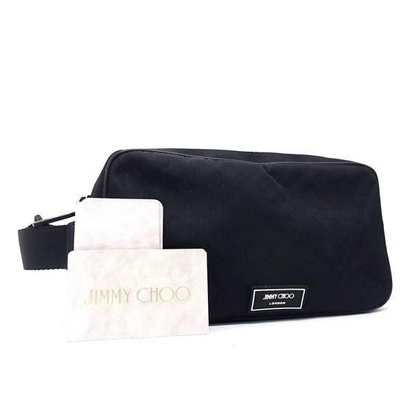 ■新品■未使用■ JIMMY CHOO ジミーチュウ デイトン ナイロン クラッチバッグ セカンドバッグ ブラック系 FC8344 JIMMY CHOO（ジミーチュウ） □新品□未使用□ デイトン ナイロン