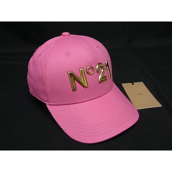 ■新品■未使用■ N°21 ヌメロヴェントゥーノ コットン100％ 帽子 キャップ レディース ピンク系 FE3123 □新品□未使用□ N°21 ヌメロヴェントゥーノ コットン100％ 帽子