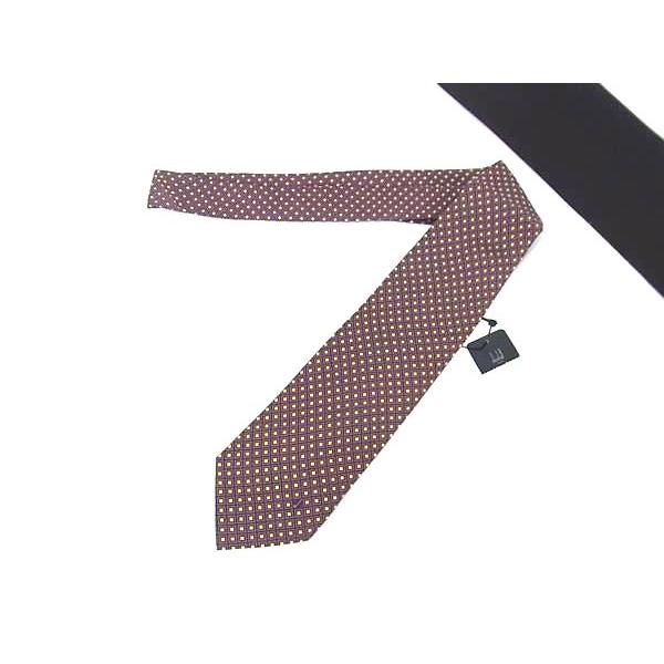 dunhill（ダンヒル） □新品□未使用□ シルク100% 総柄 ネクタイ