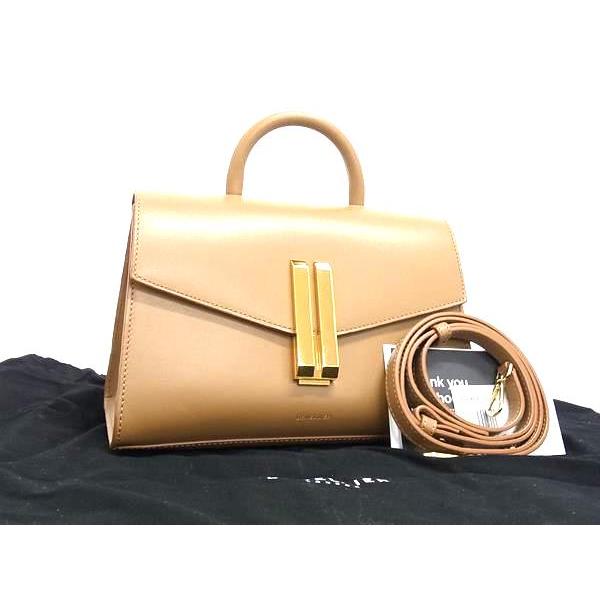 ■新品同様■ DEMELLIER デメリエー ミディ モントリオール レザー ハンドバッグ ショルダー レディース ブラウン系 FG9068 □新品同様□ DEMELLIER デメリエー ミディ モントリオール レザー