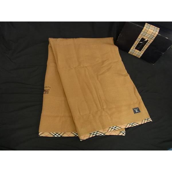BURBERRY □極美品□ Burberrys バーバリーズ ウール100% 毛布