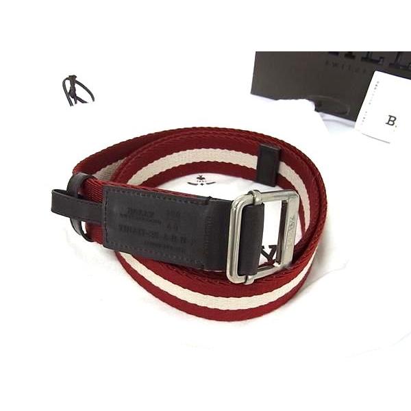 Bally □新品□未使用□ BALLY バリー レッドライン キャンバス