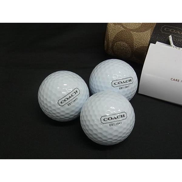 COACH - ■新品同様■ COACH コーチ ゴルフボール ポーチ付き ホワイト系 FH5223 COACH □新品同様□ コーチ ゴルフボール ポーチ付き ホワイト系