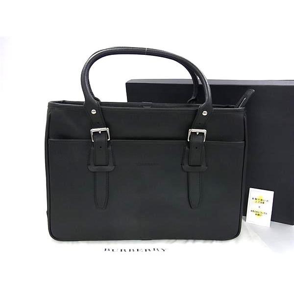 バーバリー　BURBERRY　レザービジネスバッグ　ハンドバッグ　フォーマル　黒 BURBERRY（バーバリー） □新品□未使用□ レザー ハンドバッグ