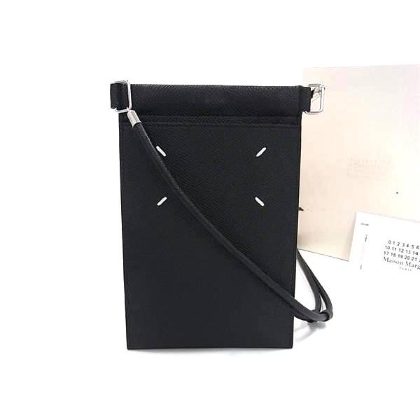 メゾンマルジェラ 4ステッチ レザー クロスボディ ショルダーバッグ ポシェット Maison Margiela □極美品□ メゾン マルジェラ 4ステッチ