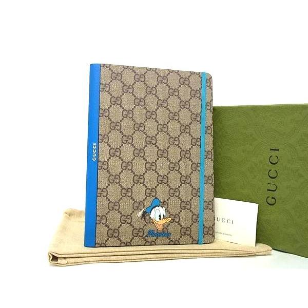 B*h様 GUCCI × Disney コラボ ノート ドナルドダック グッチ×ディズニー GGスプリーム ノート ペーパー ベージュ