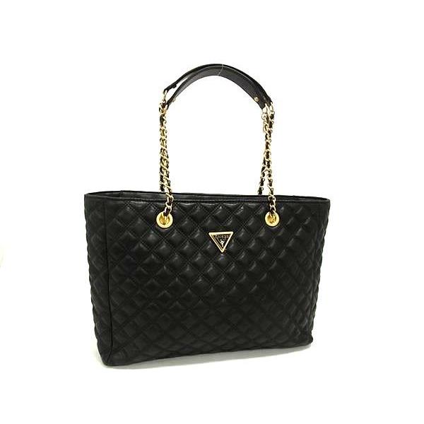 ■新品■未使用■ GUESS ゲス giully レザー トートバッグ ショルダーバッグ 肩掛けかばん レディース ブラック系 FJ7592 GUESS（ゲス） □新品□未使用□ giully レザー トートバッグ