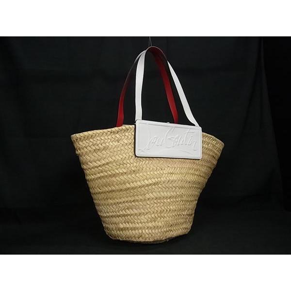 Christian Louboutin □極美品□ ルブタン ルビショア ラフィア