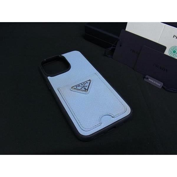 PRADA □美品□ プラダ サフィアーノレザー iPhone15ProMax 対応