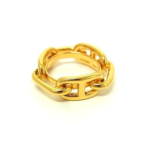 HERMES エルメス ルカデ シェーヌダンクル ゴールド スカーフリング 箱付 エルメス ルカデ シェーヌダンクル スカーフリング GP ゴールド