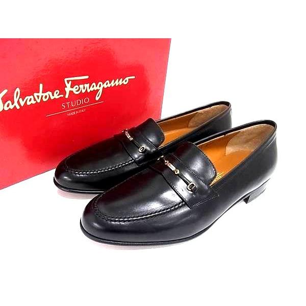 FERRAGAMO □極美品□ Salvatore Ferragamo フェラガモ レザー  