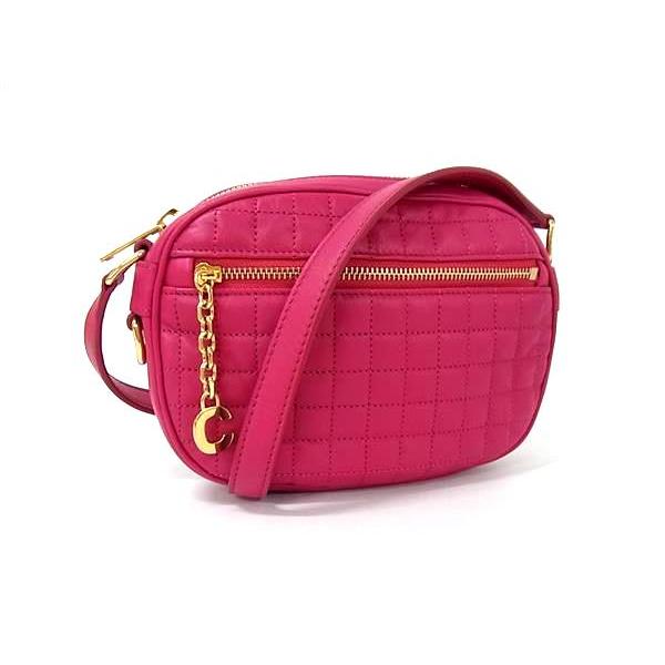 CELINE □新品同様□ セリーヌ Cチャーム スモール カメラバッグ