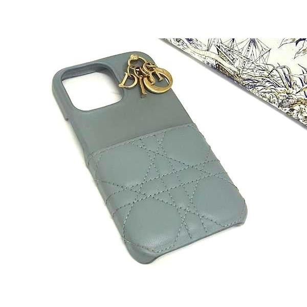 【美品】Christian Dior ディオール iPhone16 カナージュ DIOR | Lady Dior iPhone 16Pro Max ケース カナージュ ラムスキン
