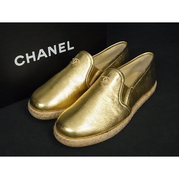 CHANEL □新品同様□ シャネル ココマーク エスパドリーユ