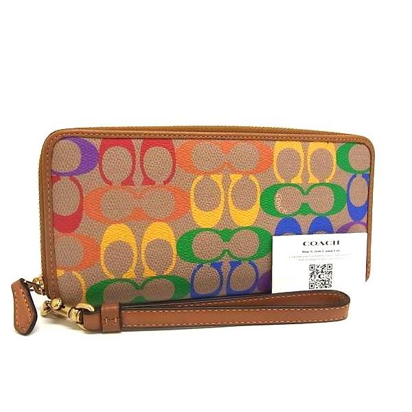 【COACH 長財布 シグネチャー レインボー】 Amazon | [コーチ] 財布 長財布 C4537 ロング ジップ ウォレット