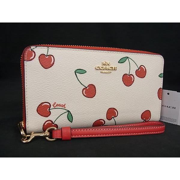 COACH コーチ 長財布 シグネチャー チェリー さくらんぼ柄 COACH