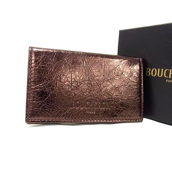 ■極美品■ BOUCHERON ブシュロン レザー カードケース カード入れ パスケース レディース ブラウン系 FM2847 BOUCHERON（ブシュロン） □極美品□ レザー カードケース カード入れ