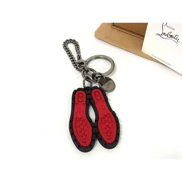 ■新品同様■ Christian Louboutin クリスチャンルブタン 靴モチーフ キーホルダー レッド系×ブラック系 FN4898 Christian Louboutin（クリスチャンルブタン） □新品同様□ 靴