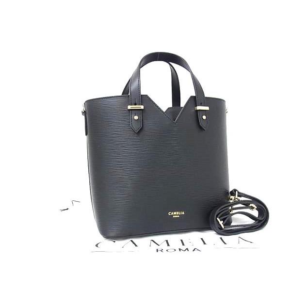 □新品同様□ CAMELIA ROMA カメリアローマ レザー 2WAY ハンドバッグ